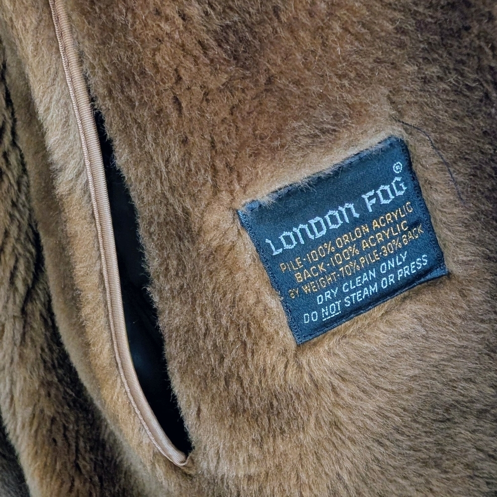 VTG London Fog Maincoats Tan Trench Coat Classic Tailored Overcoat Raincoat - Picture 11 of 16
